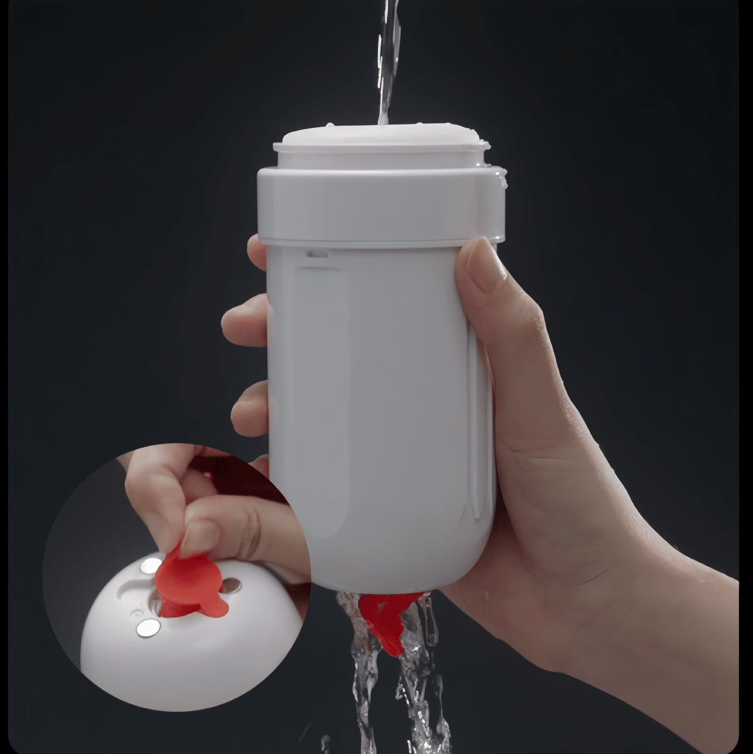 Quick-release design allows for easy separation of the liner from the main unit. Rinse and air dry to prevent bacterial growth.