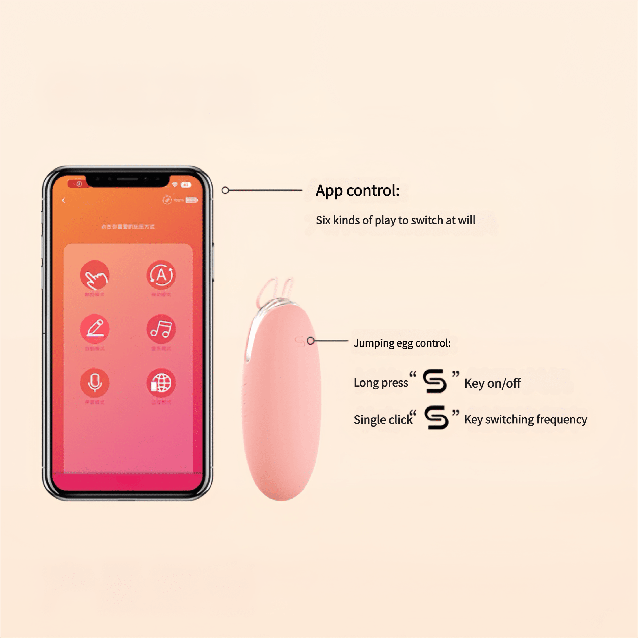 Smart app control The interface supports remote control, music mode, sound mode, and 11 preset automatic modes.