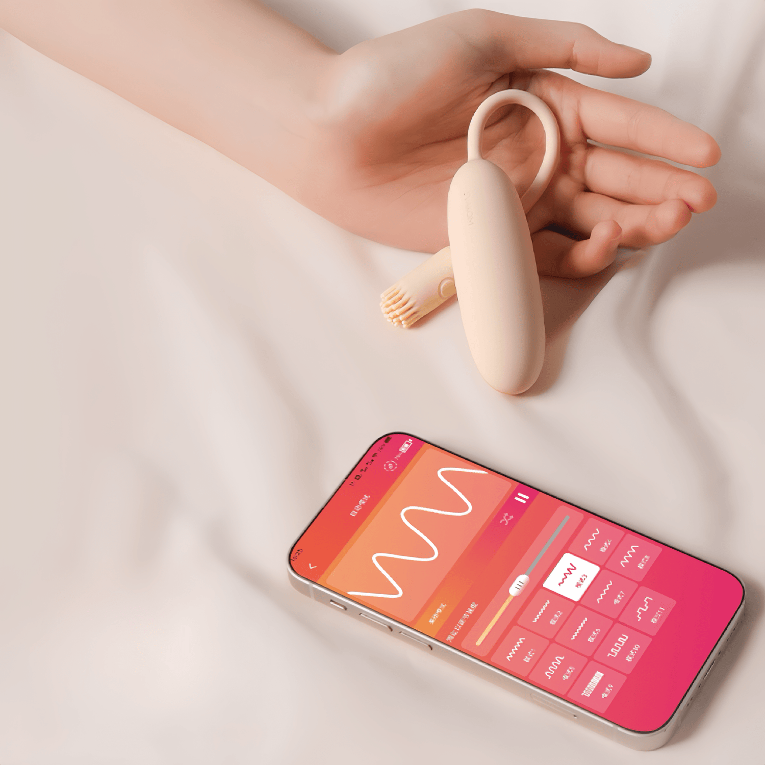 App connectivity: Remote control, music mode, sound mode, Kegel training, and other intelligent features.