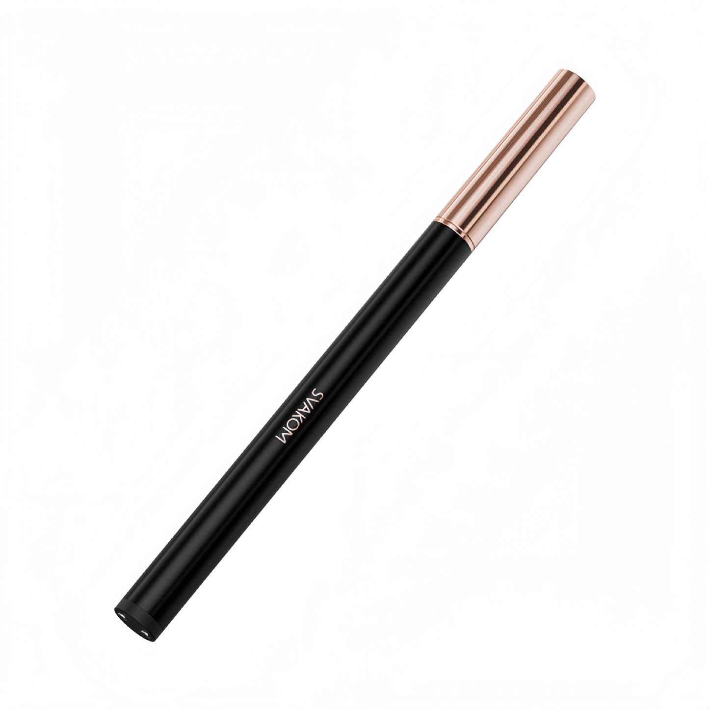 The SVAKOM Vibrator in its closed state perfectly disguises itself as an everyday black eyeliner, offering exceptional discreetness.