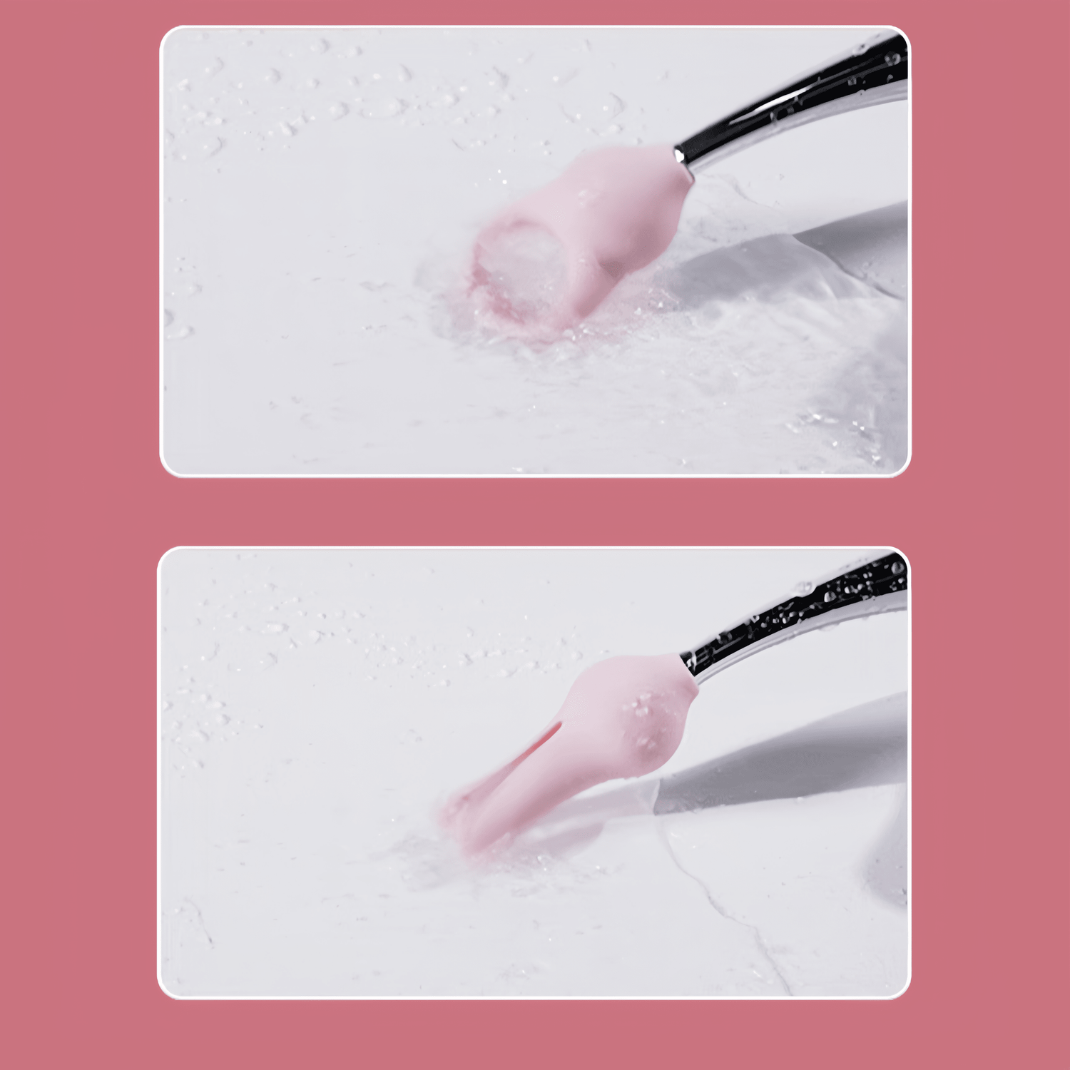 Alternative text: Close-up of the skin-friendly silicone material (similar to baby pacifiers), soft and skin-friendly, safe and non-irritating.
