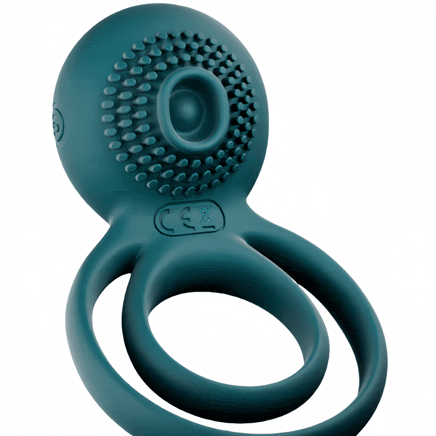 The main product image of the SVAKOM dual-ring vibrating cock ring showcases its unique, integrated, ergonomic design.