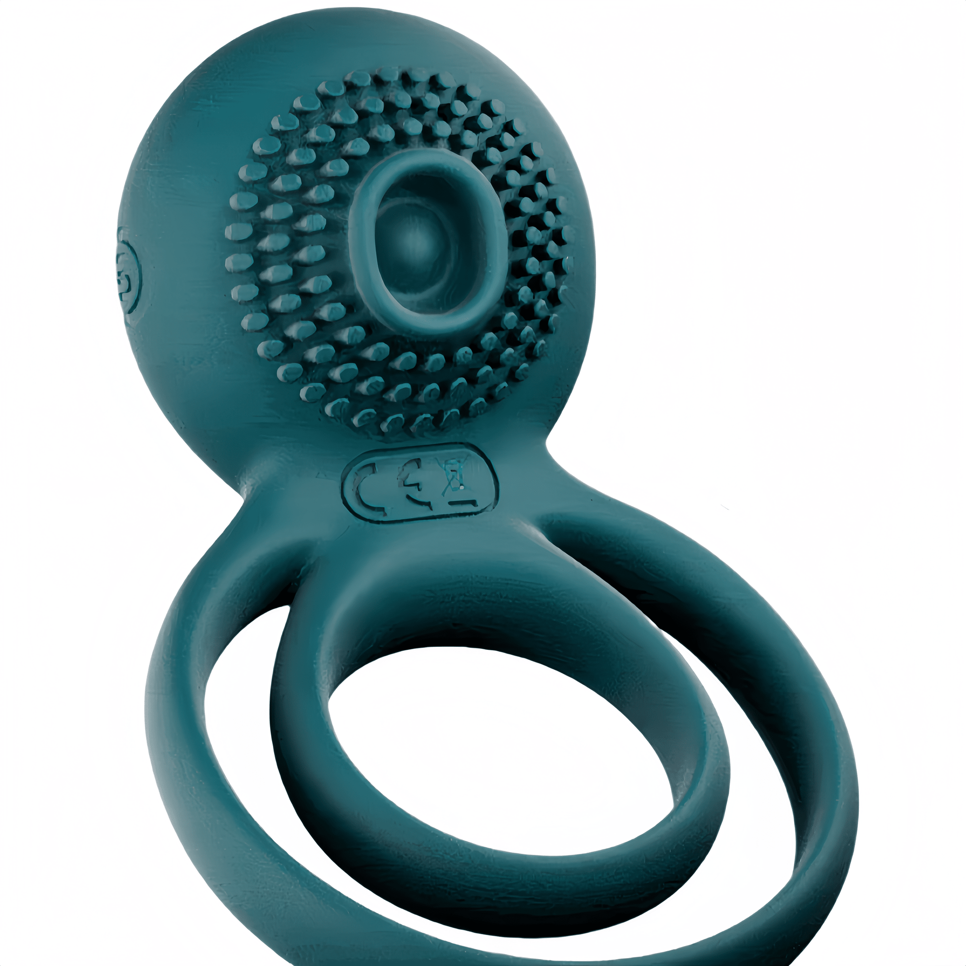 The main product image of the SVAKOM dual-ring vibrating cock ring showcases its unique, integrated, ergonomic design.