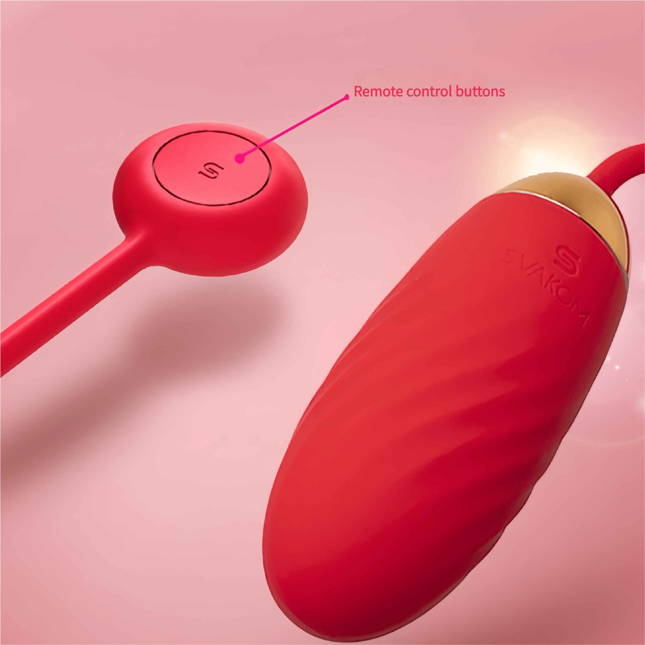 Close-up of the independent pull-cord remote control, offering one-touch switching between six basic modes and operability without a phone.