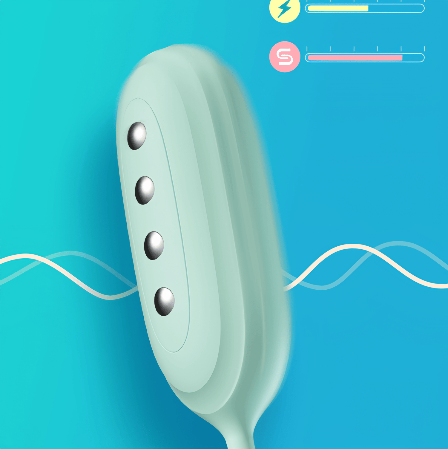 App remote control interface supports mode switching, intensity adjustment, and custom programming.