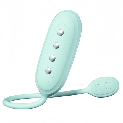 Diagram of microcurrent stimulating muscle contraction, enhancing private area sensitivity and elasticity, and increasing pleasure intensity.