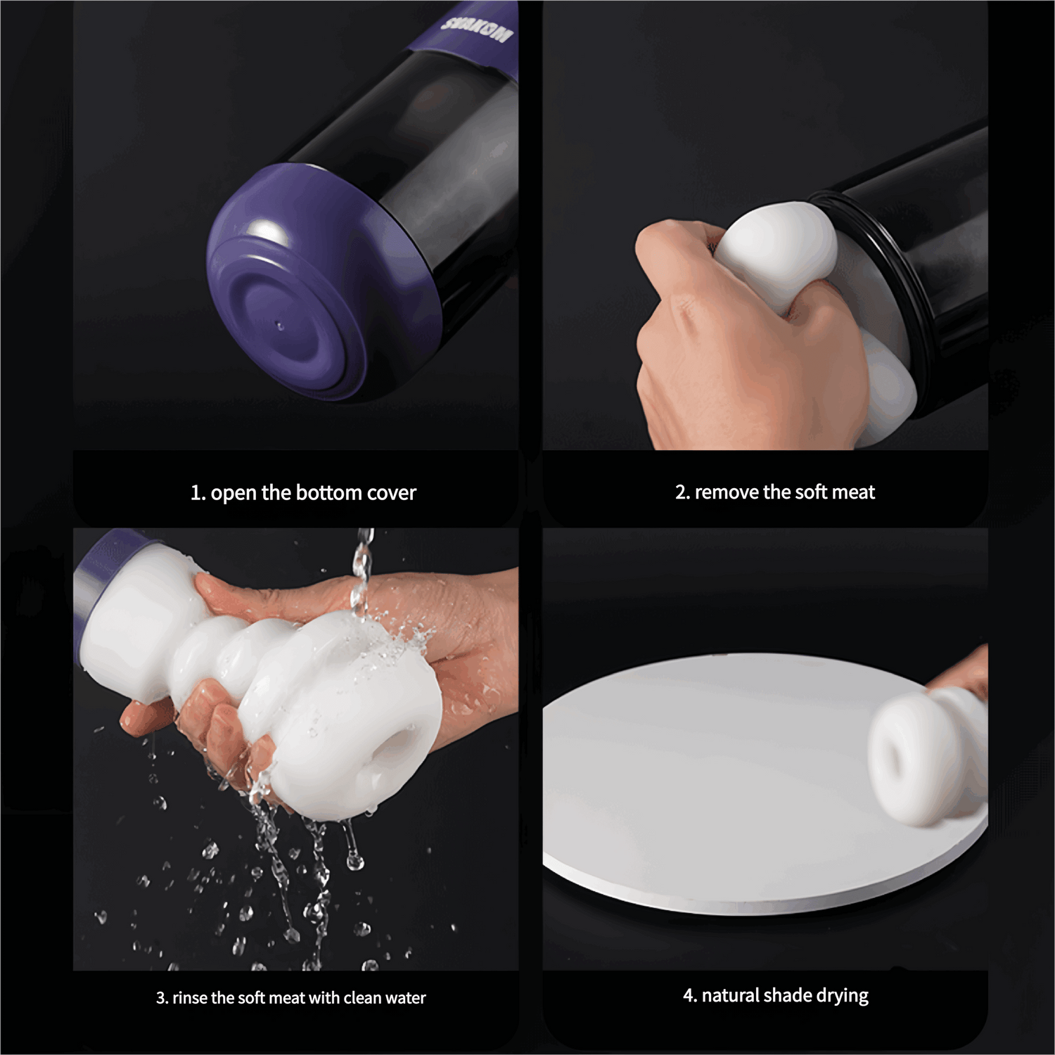 Demonstrating the detachable magnetic design, enabling quick assembly and disassembly without tools. The inner liner is washable for easy cleaning.