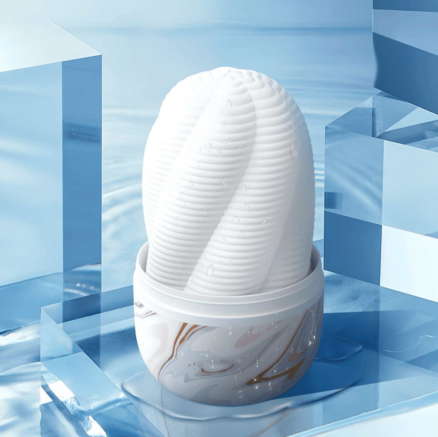 svakom-hedy-x-dual-sided-egg-cleaning-under-water.
Demonstration of the product being rinsed under running water. The entire product is waterproof and can be cleaned directly after use, making it easy to maintain.