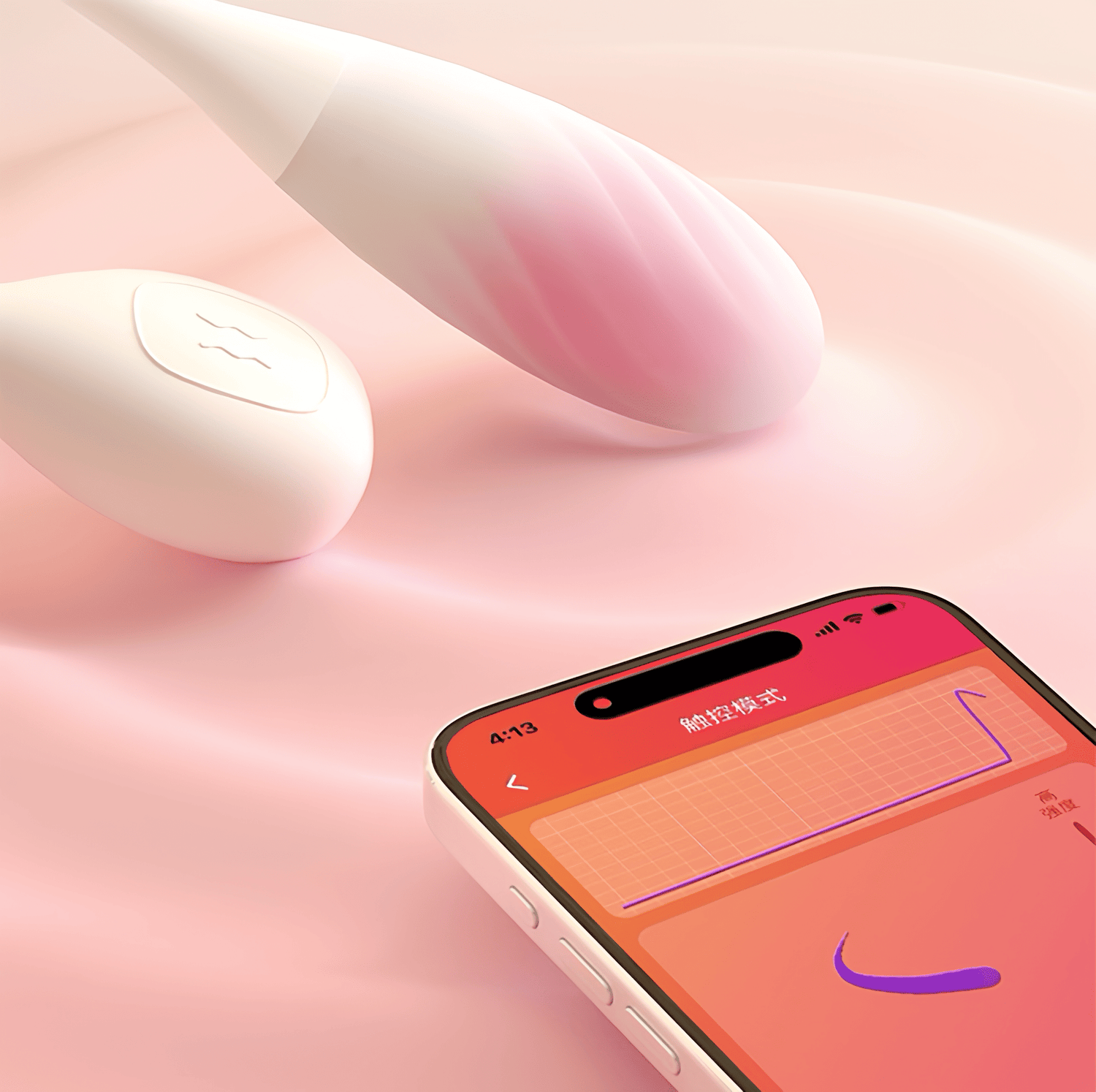 App-based wireless remote control interface, supporting 10 vibration frequency settings and multiple interactive modes, allowing for intelligent control anytime, anywhere.