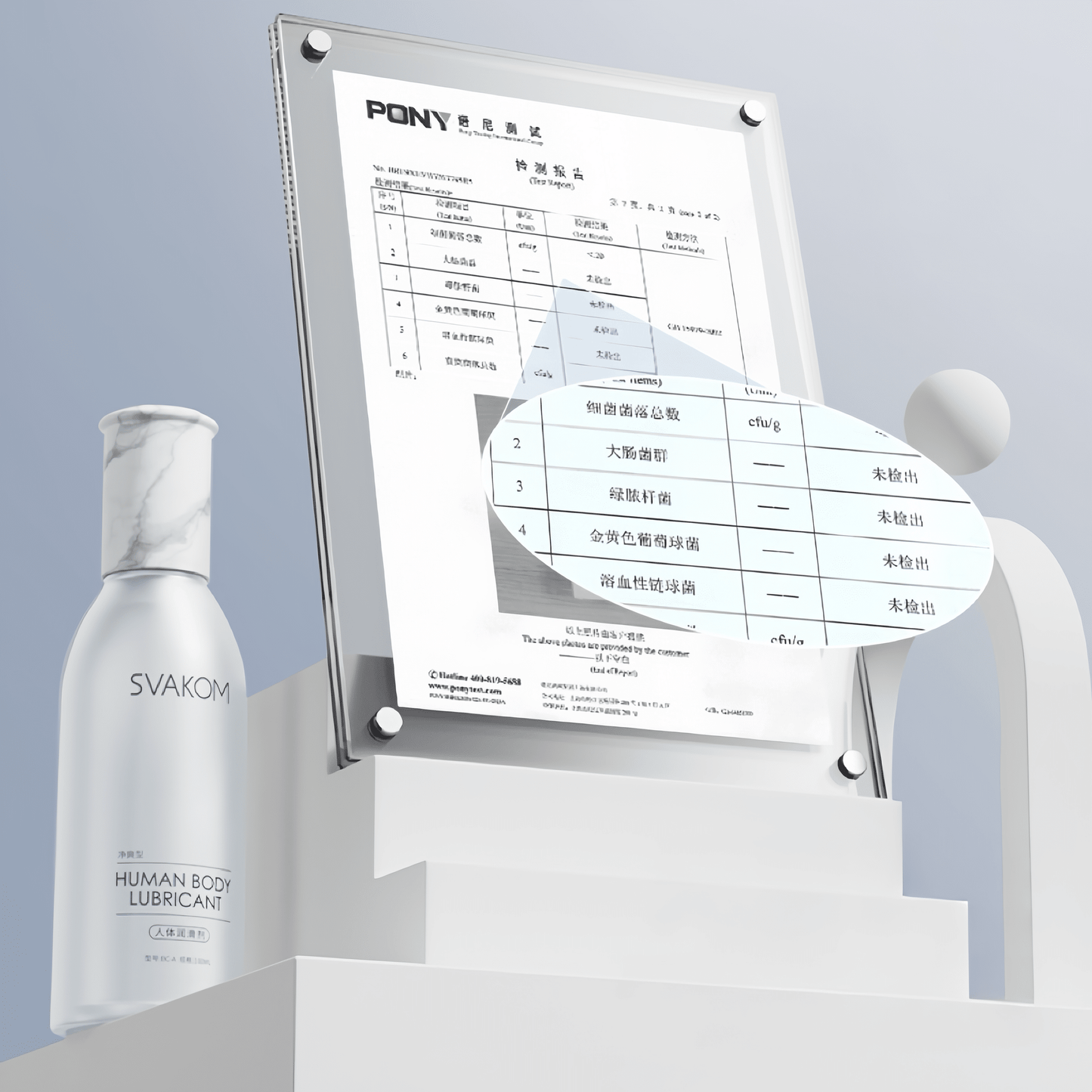 Sterility test report - Bacterial culture zero detection certificate