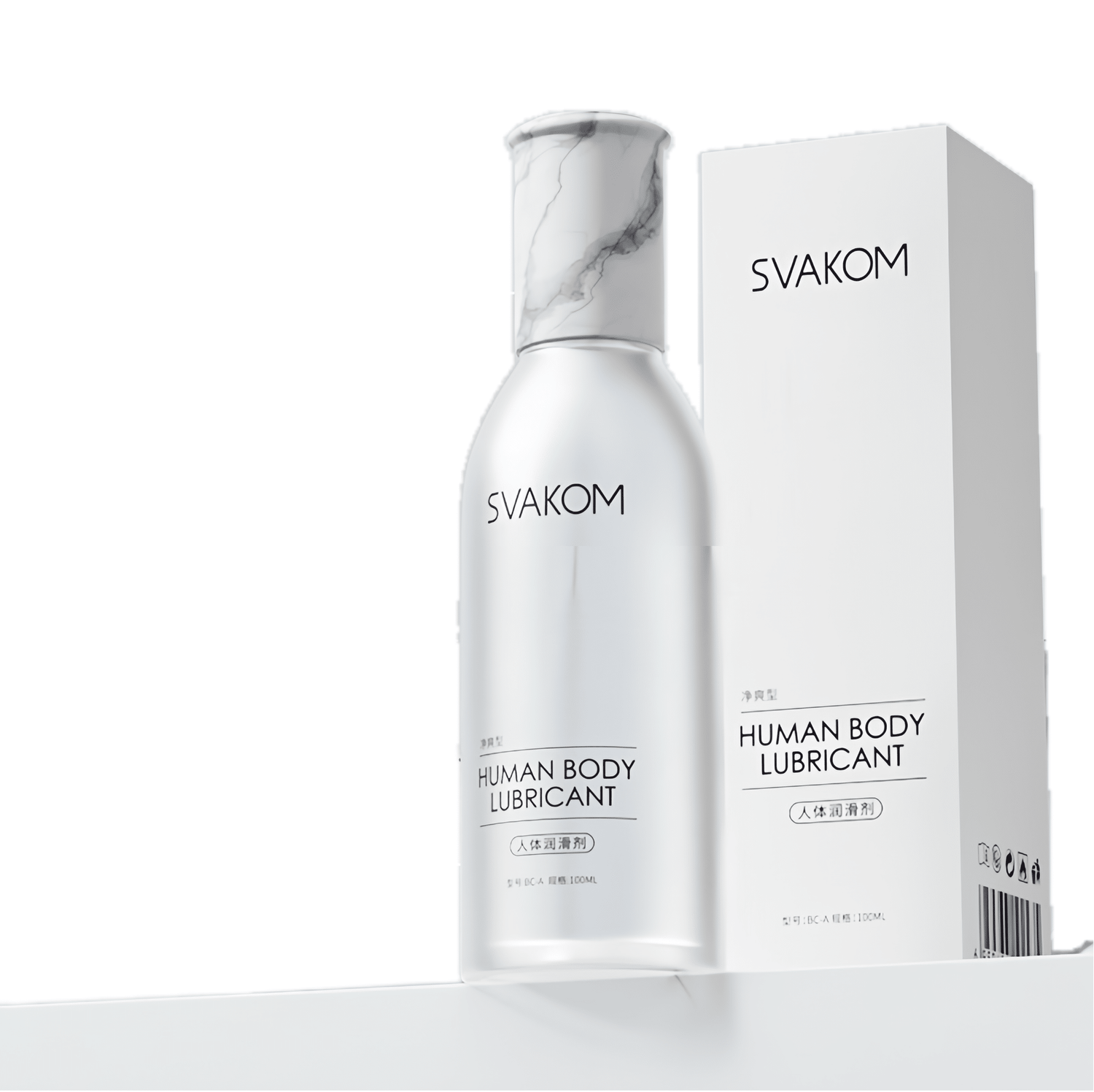 Transparent bottle - Neutral, minimalist packaging