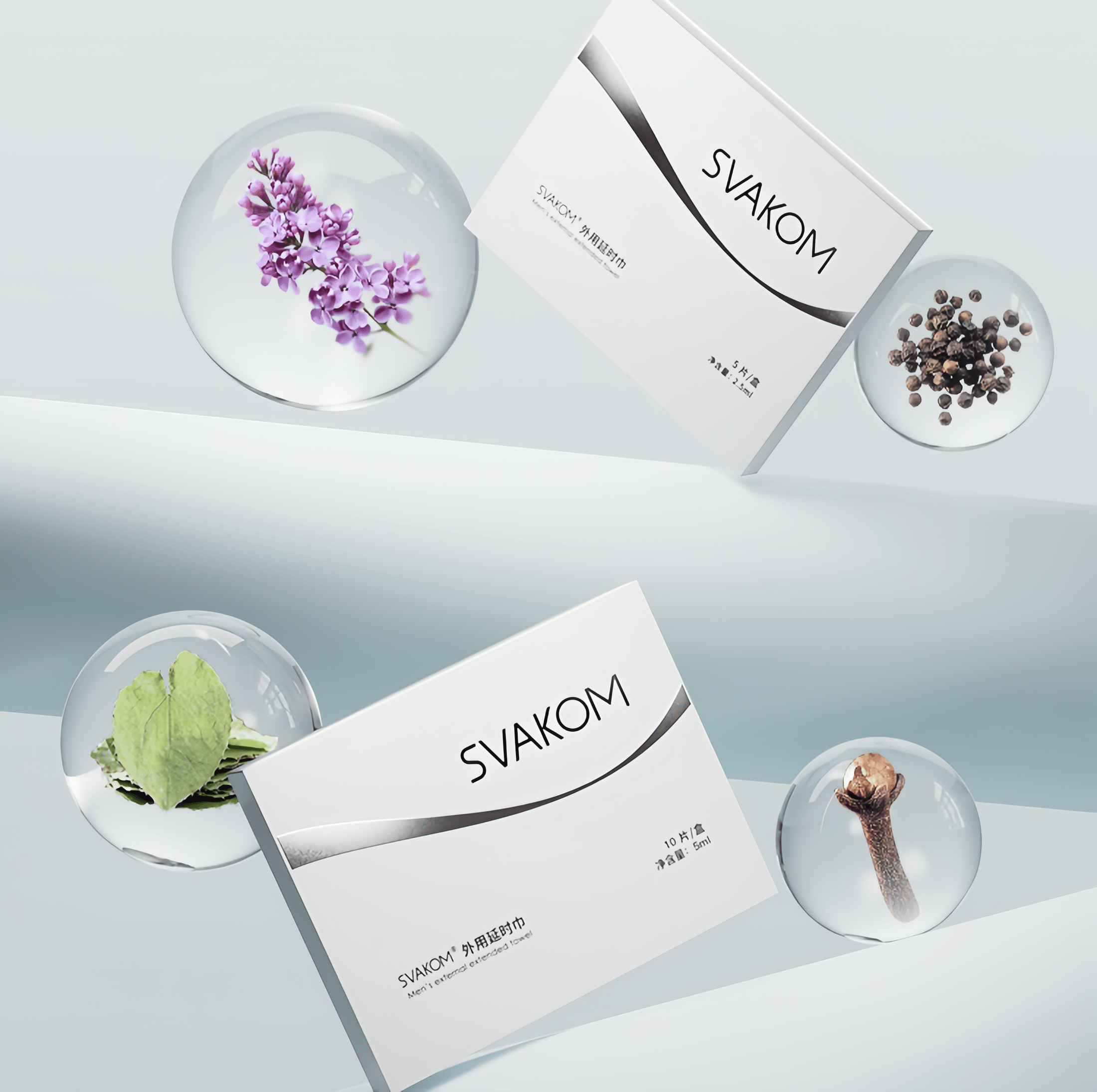 Four major herbal ingredients: wild Sichuan pepper, epimedium, clove, and lavender extracts