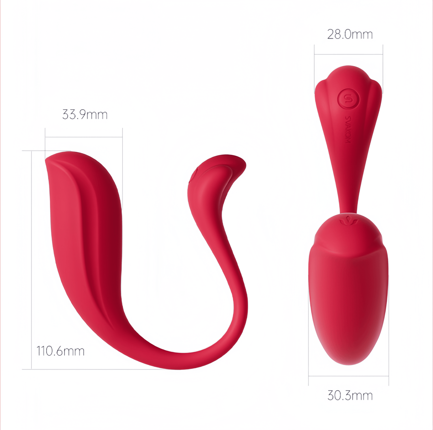 SVAKOM Phoenix NEO 2 wearable vibrator features a streamlined design and a perfect-width size for seamless, invisible wear.