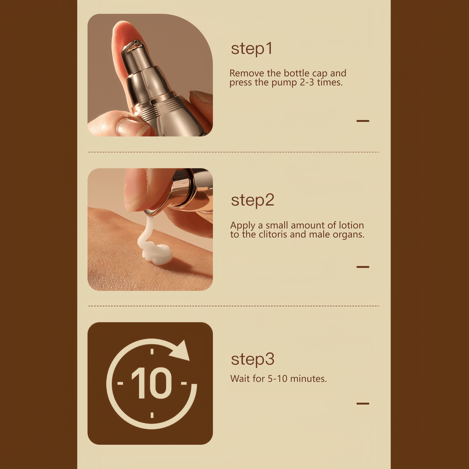 Fast-acting in 5-10 minutes - Clock icon visualization