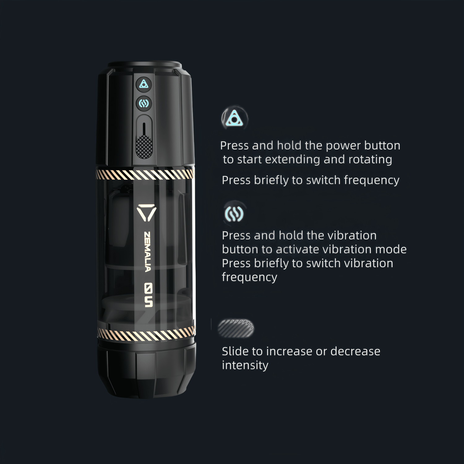 SVAKOM's Space-Time Battleship 4D Interactive Masturbator features a streamlined 262mm body, weighs 700g, and boasts a high-tech design.