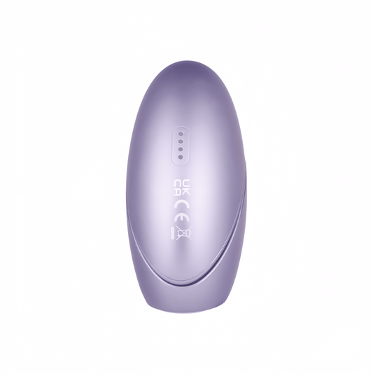 SVAKOM's Starry Sky Projection Vibrator comes in a metallic lilac color scheme. It measures 110*42*84mm and weighs 160g. Made from a combination of silicone and ABS.