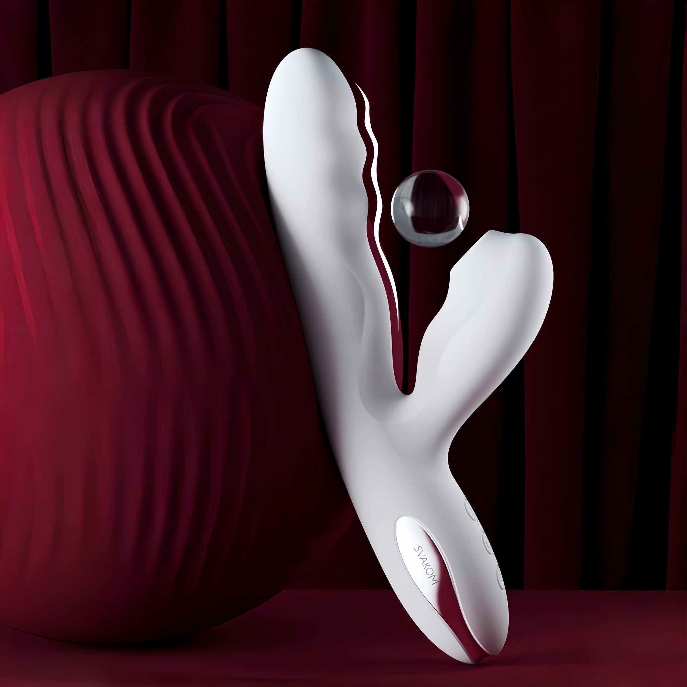 A close-up of the vacuum suction technology, specifically targeting the C-spot and using deep pulse suction technology, providing a far superior sucking experience than a real person.