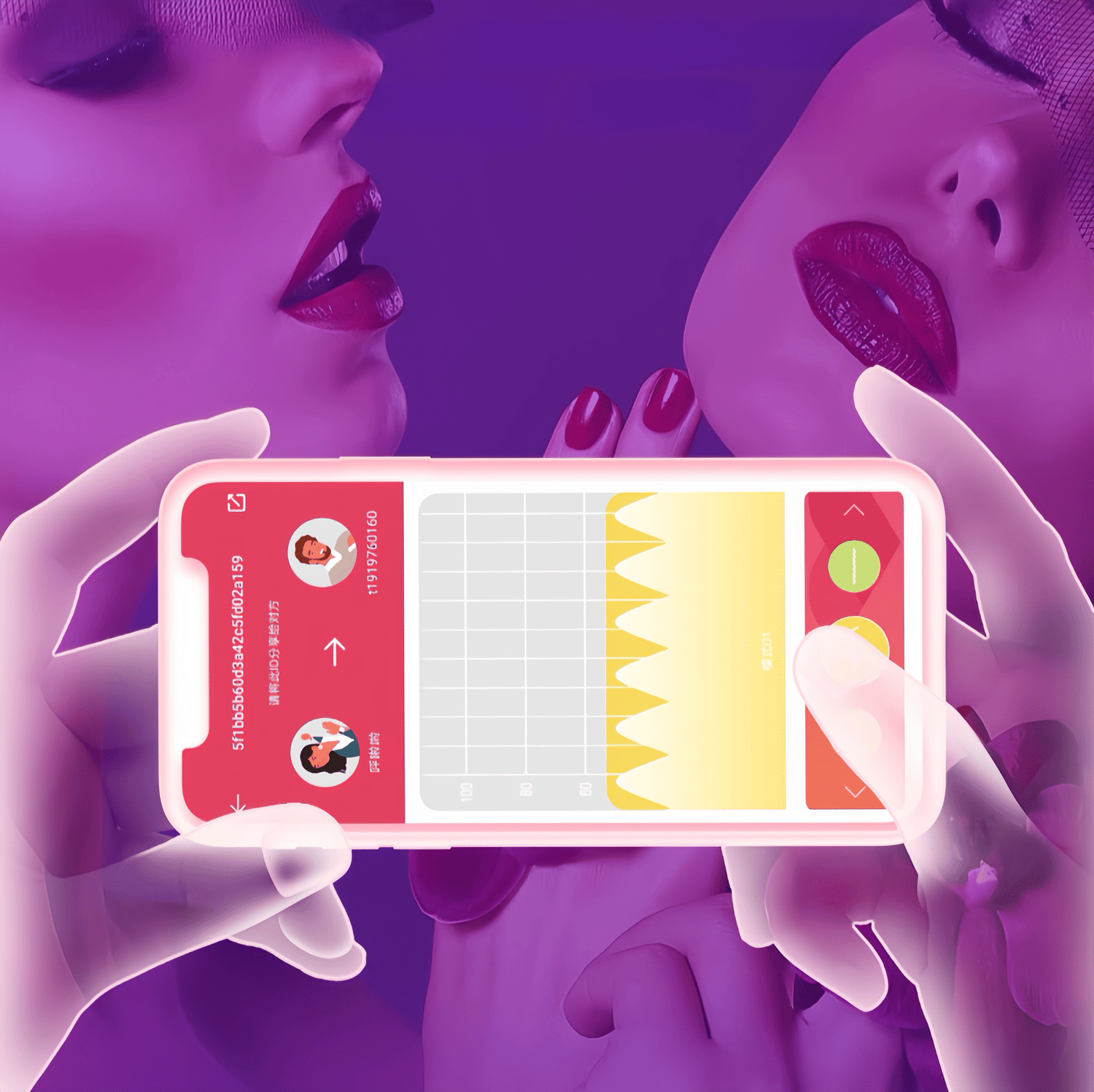 The app's intelligent control interface supports four modes: touch (tap/swipe/circle), automatic, music, and remote, offering diverse gameplay options.