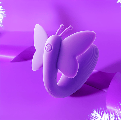 SVAKOM wearable butterfly remote-controlled vibrator, 80*89*95mm in butterfly shape, ultra-lightweight at 82g, made of silicone and seamlessly conforming to body curves.