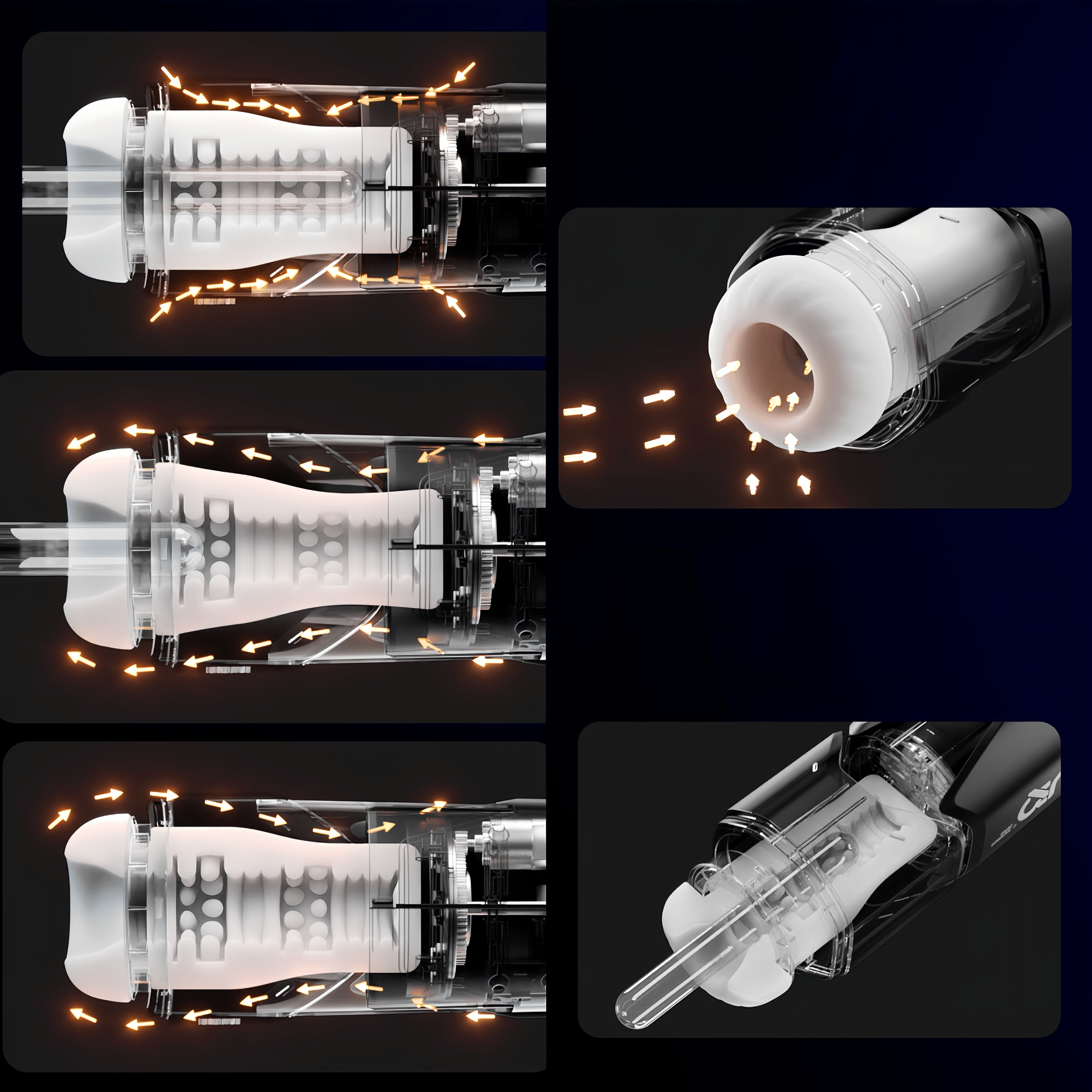 High-speed photography with over 300 thrusts per minute: Capturing the motor's furious work and visualizing its powerful performance.