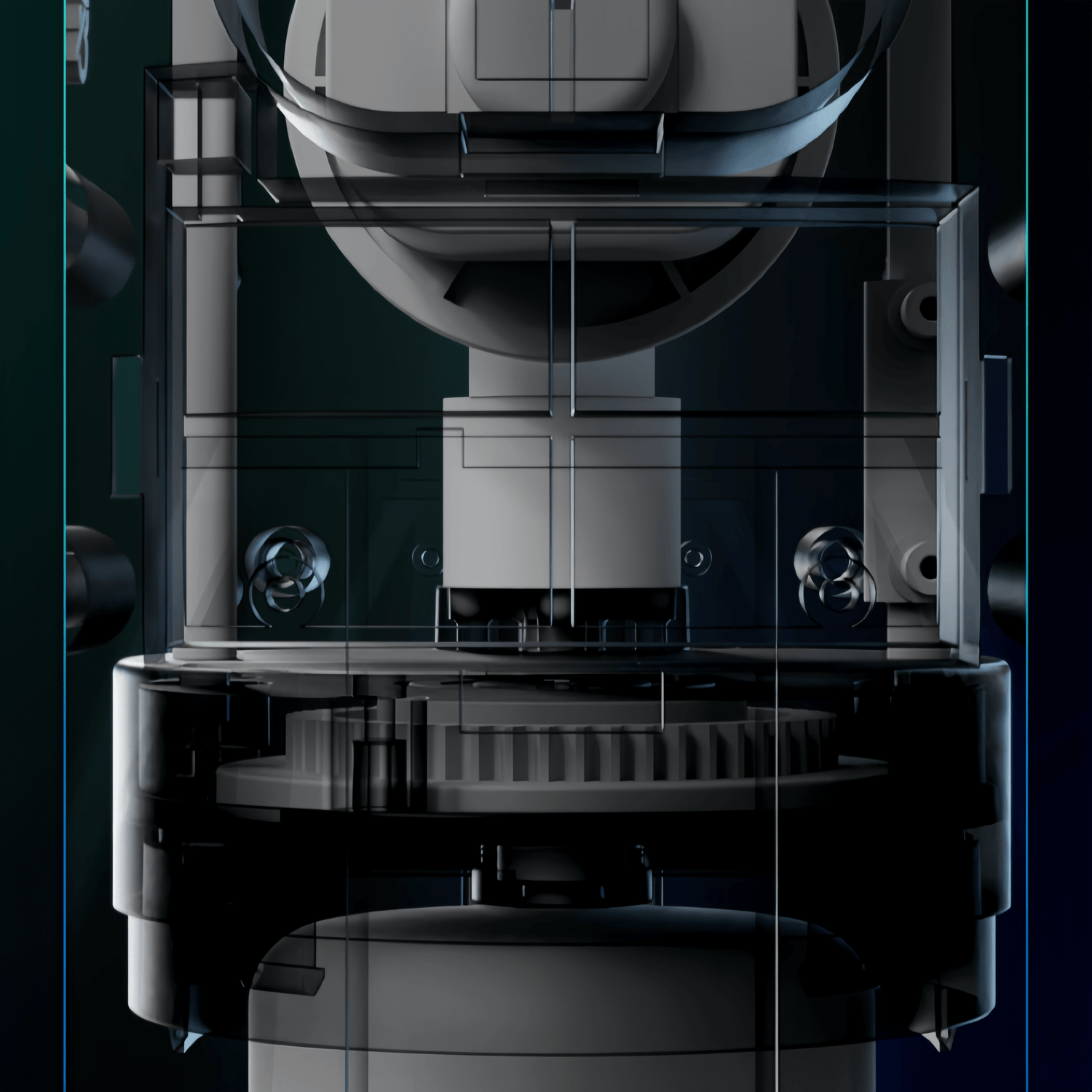 Close-up of the funnel-shaped entry: Demonstrates the blind-insert, leak-proof design, facilitating lubrication and enhancing ease of use.