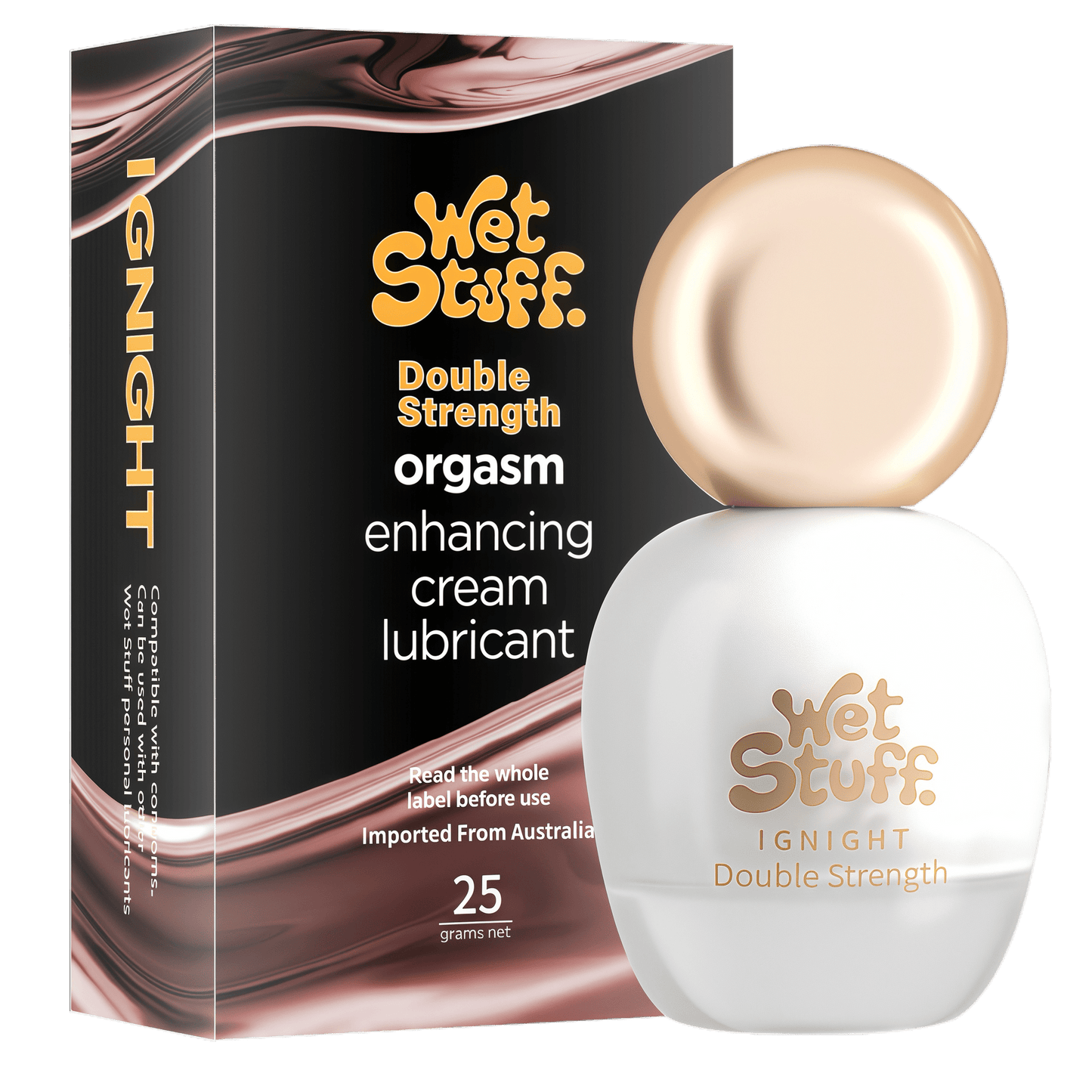 Wet Stuff IGNIGHT Double Strength Orgasm Enhancer 25g, a 39-year-old Australian brand, TGA Class I medical device certified