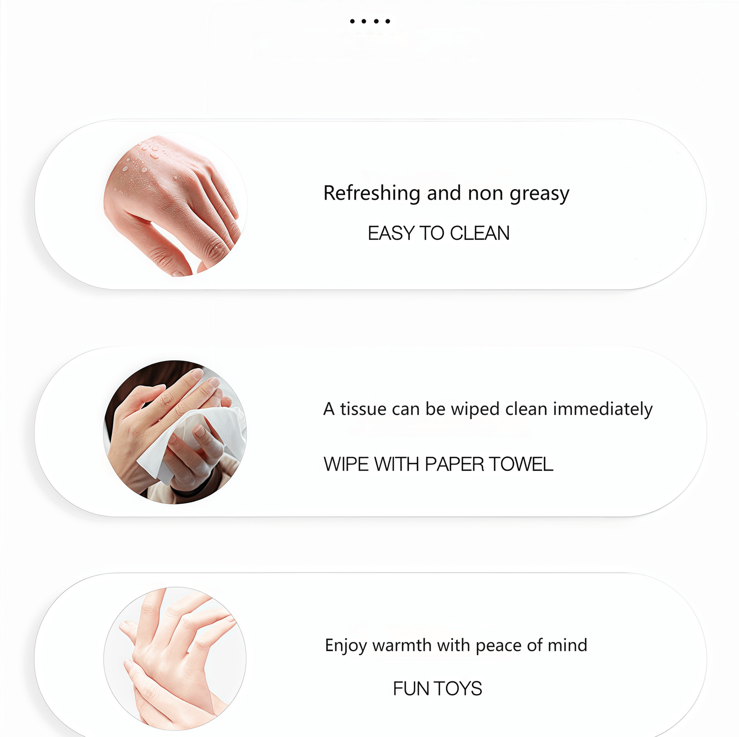 Wetstuff Plus natural water-based lubricant, containing carrageenan and glycerin, is designed for sensitive skin and anal lubrication.