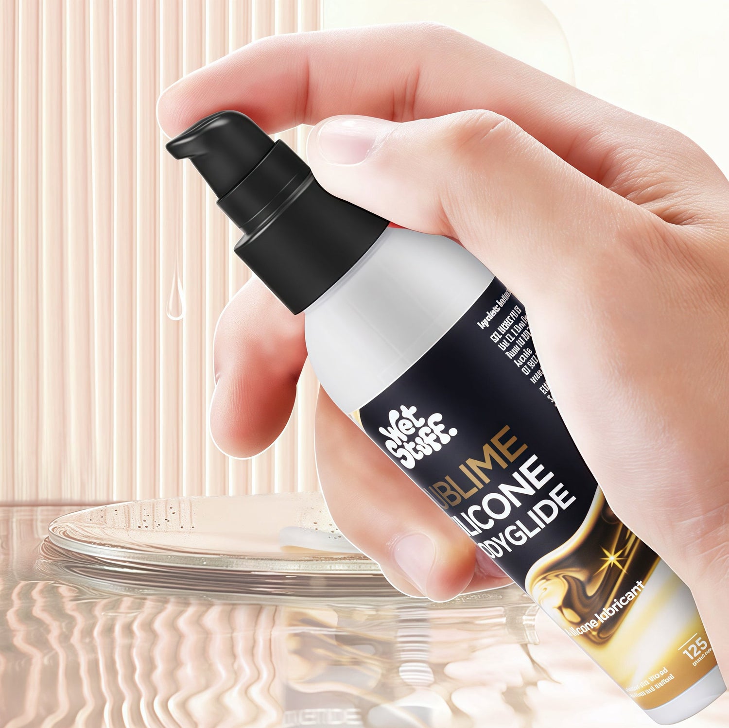 Wet Stuff Platinum Silicone Lubricant (120g), a 40-year-old Australian brand, uses small molecule silicone technology for rapid penetration and reduced friction.